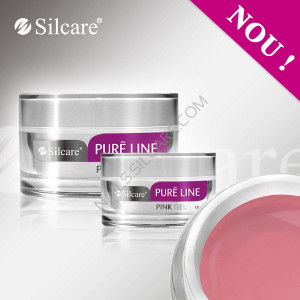 Gel UV Silcare Pure Line Pink - Roz, 15 gr.