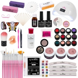 Kit Unghii False cu Gel UV SensoPRO Milano - Promotie #56 + CADOU Set 12 Pensule Manichiura