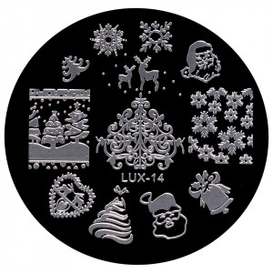 Matrita Metalica Stampila Unghii LUX-14 - Winter's Tale