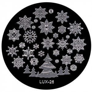 Matrita Metalica Stampila Unghii LUX-26 - Winter's Tale