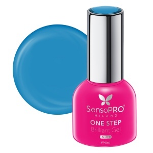 Oja Semipermanenta One Step Brilliant Gel SensoPRO Milano 8ml, Blue Story #115