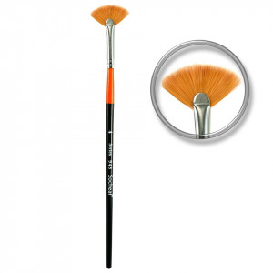Pensula evantai pentru decor unghii nr.4 - Orange Fan