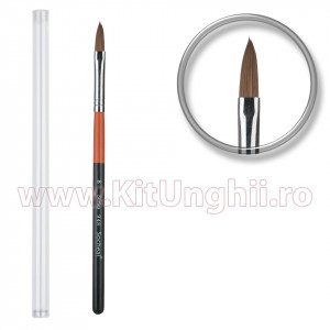 Pensula unghii acryl nr. 8 - Natural Black Brush