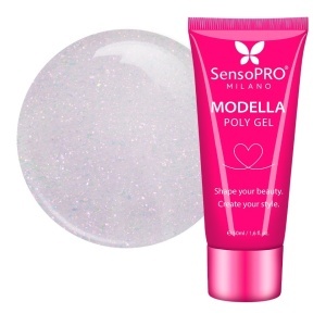 Polygel MODELLA SensoPRO Milano - Mauve Diamond, 50ml