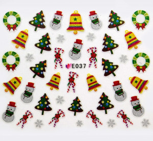 Folie Sticker 3D unghii, model E037 - Beautiful Gifts