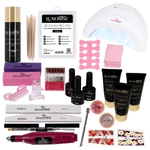 Kit PolyGel Happy Nails cu Lampa si Freza Unghii #08