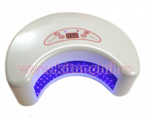 Lampa Profesionala cu LED Ultra Fast Dry 12W cu Timer Digital si Senzor - White