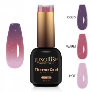 Oja Semipermanenta Termica 3 Culori LUXORISE ThermoCool - Dazzling Glimmer 10ml