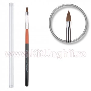 Pensula Limba de Pisica Unghii Acryl Nr.6 - Professional Black Brush