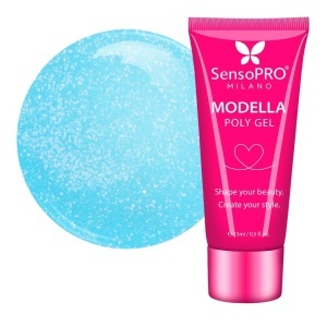 Polygel MODELLA SensoPRO Milano - Aqua Mirage, 15ml