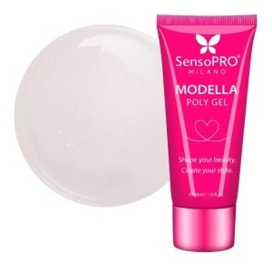 Polygel MODELLA SensoPRO Milano - Satin Rose, 30ml