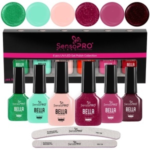 Set 6 Oje Semipermanente BELLA SensoPRO Milano, Glossy Fantasy