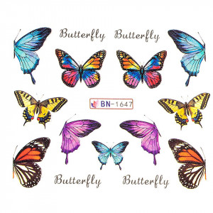 Tatuaj unghii LUXORISE, Butterfly BN-1647