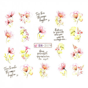 Tatuaj Unghii LUXORISE Magic Flowers, BN-2079
