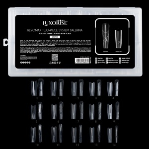 Tipsuri Reutilizabile REVOMAX Two-Piece System Balerina LUXORISE pentru Polygel si Gel
