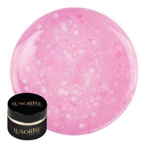 Gel UV Constructie Unghii Confetti Cake LUXORISE 15ml, Berry Sprinkles