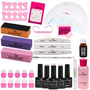 Kit Oja Semipermanenta Profesionala SensoPRO Milano 10ml cu Lampa UV #21 + CADOURI