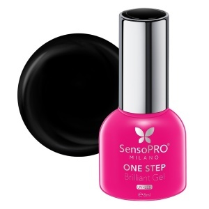 Oja Semipermanenta One Step Brilliant Gel SensoPRO Milano 8ml, Black Diamond #02