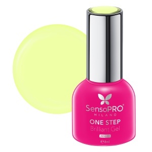 Oja Semipermanenta One Step Brilliant Gel SensoPRO Milano 8ml, Lemon Sorbet #48