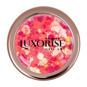 Paiete Unghii Neon Fluorescent LUXORISE, Hot Pink