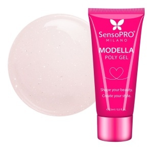 Polygel MODELLA SensoPRO Milano - Peach Elegance, 15ml