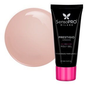 Polygel PRESTIGIO SensoPRO Milano - Brownie Blush, 15ml