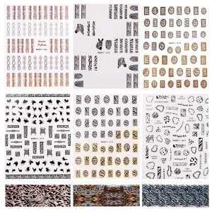 Set Nail Art Jungle Glam
