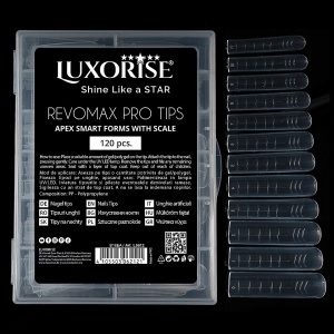 Tipsuri Reutilizabile REVOMAX PRO TIPS LUXORISE Flexible Apex pentru Polygel si gel, 120 buc