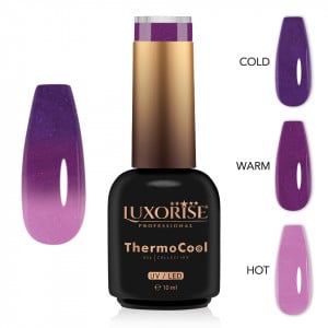 Oja Semipermanenta Termica 3 Culori LUXORISE ThermoCool - Moody Princess 10ml