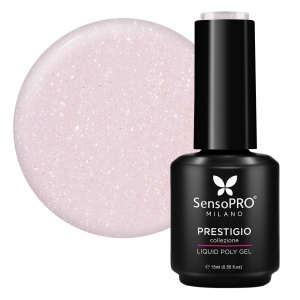 Polygel Lichid SensoPRO Milano PRESTIGIO, Milky Coral, 15ml