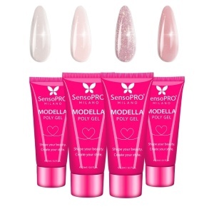 Set 4 Polygel Modella SensoPRO Milano, Velvet Nails 02