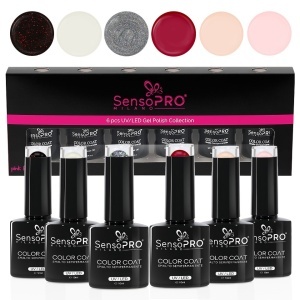 Set 6 Oje Semipermanente 10ml SensoPRO Milano, Chic Mirage