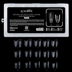 Tipsuri Reutilizabile REVOMAX Two-Piece System Almond LUXORISE pentru Polygel si Gel