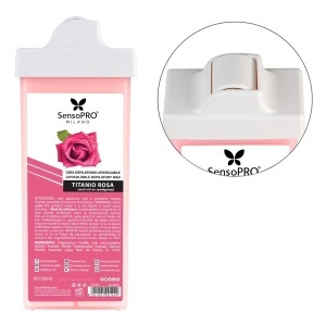 Ceara Epilat Unica Folosinta SensoPRO Milano, Rezerva Titanio Rosa 100ml, Aplicator Ingust
