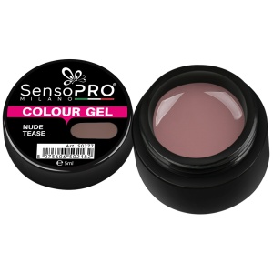 Gel UV Colorat Nude Tease 5ml, SensoPRO Milano