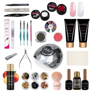 Kit Polygel REVOMAX LUXORISE Vision Sculpt cu Lampa + CADOURI
