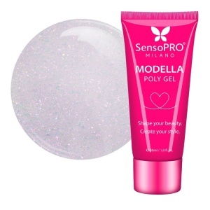 Polygel MODELLA SensoPRO Milano - Mauve Diamond, 30ml