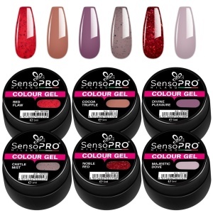 Set 6 Geluri UV Colorate Magic Nights, SensoPRO Milano