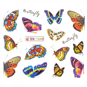Tatuaj unghii LUXORISE, Butterfly BN-1648