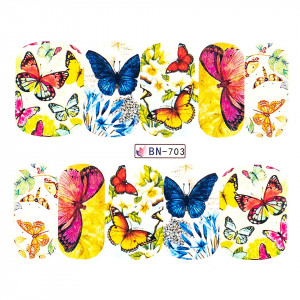 Tatuaj unghii LUXORISE, Butterfly BN-703