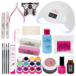 Baza Kit unghii gel SensoPRO Milano Color Joy + Lampa UV LED