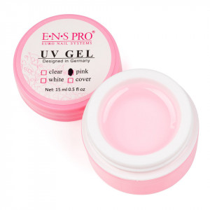 Gel Constructie Unghii UV ENS PRO 15 ml Pink - Roz Transparent