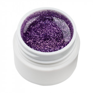 Gel UV Color cu Sclipici ENS PRO #025 - Titan Violet