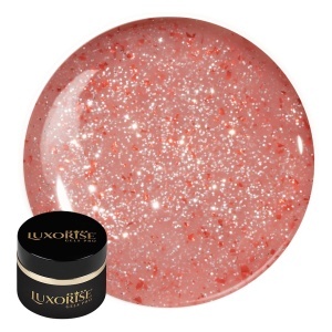 Gel UV Constructie Unghii RevoFlex Glitz LUXORISE 15ml, Antique Peach