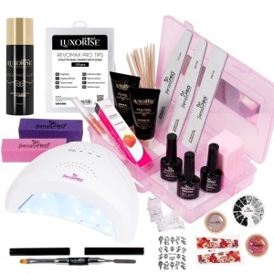Kit PolyGel Happy Nails cu Lampa #07 + Cutie compartimentata CADOU