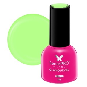 Oja Semipermanenta Glamour Gel SensoPRO Milano 8ml, Fabulous Green #101