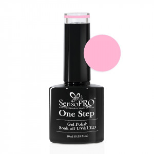 Oja Semipermanenta SensoPRO One Step Roz 10ml - #008-1 Opal Pink