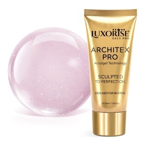 Polygel LUXORISE ARCHITEX PRO - Intense Elegance Collection, Rose Éclat, 50ml