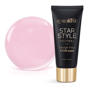 Polygel LUXORISE STAR STYLE - STAR NUDE Collection, Peach Veil, 30ml