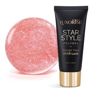 Polygel LUXORISE STAR STYLE - STAR VIBE Collection, Firelight Fame, 50ml